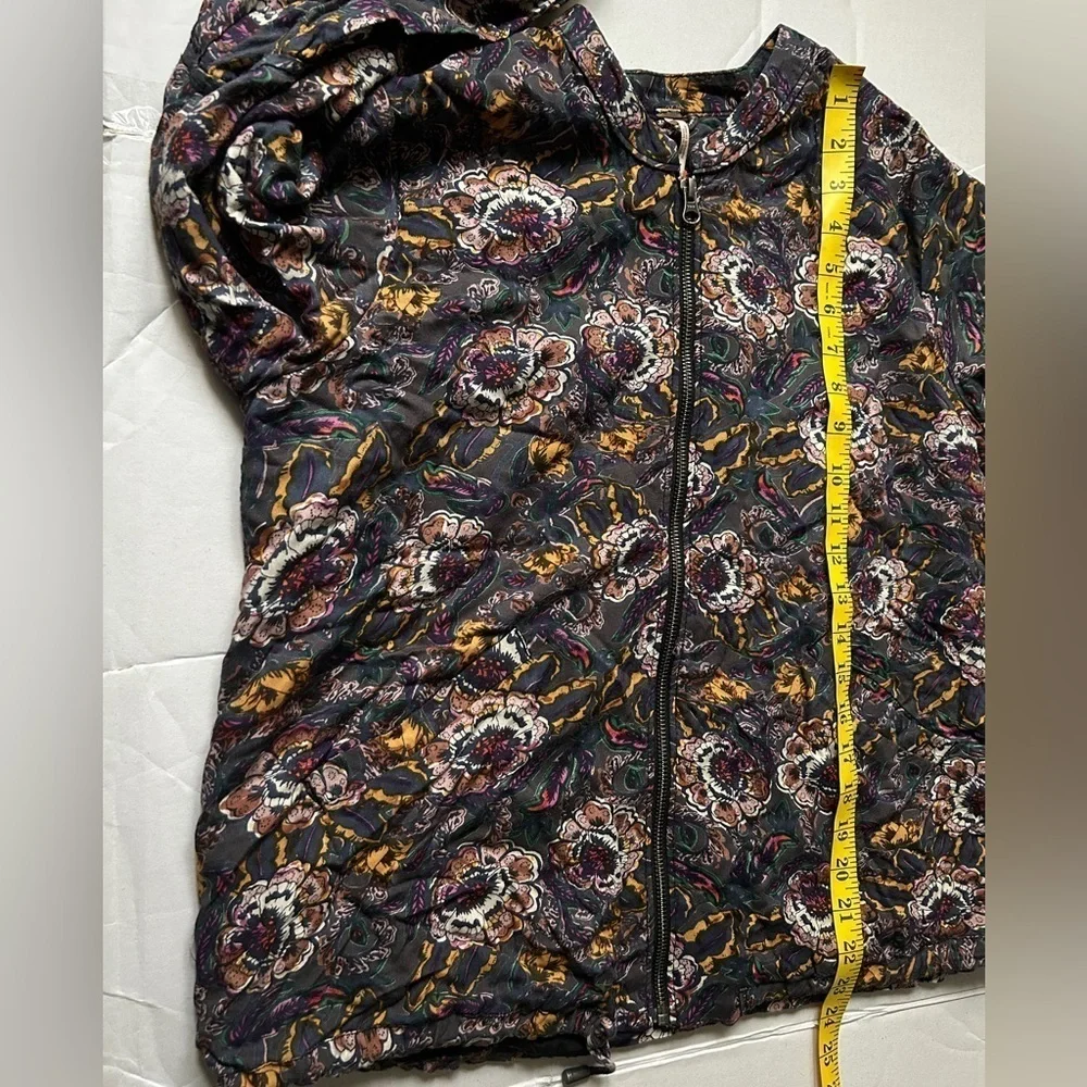 Free People Women’s Floral Bomber Jacket Size Small